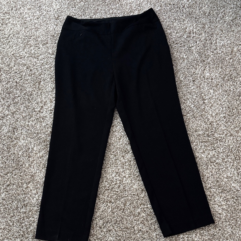 Investments Black Straight-Leg Trousers